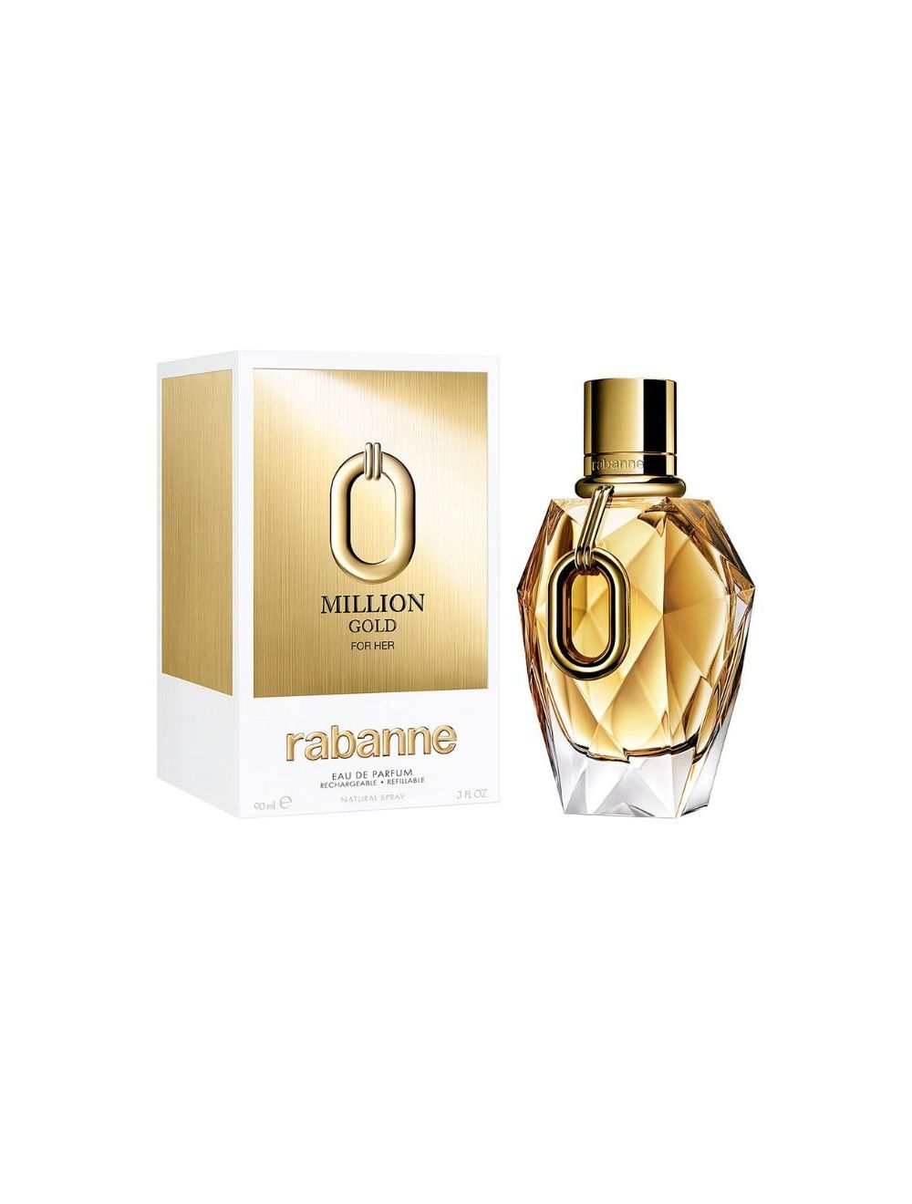 Million Gold For Her Eau De Parfum 90mL Refillable