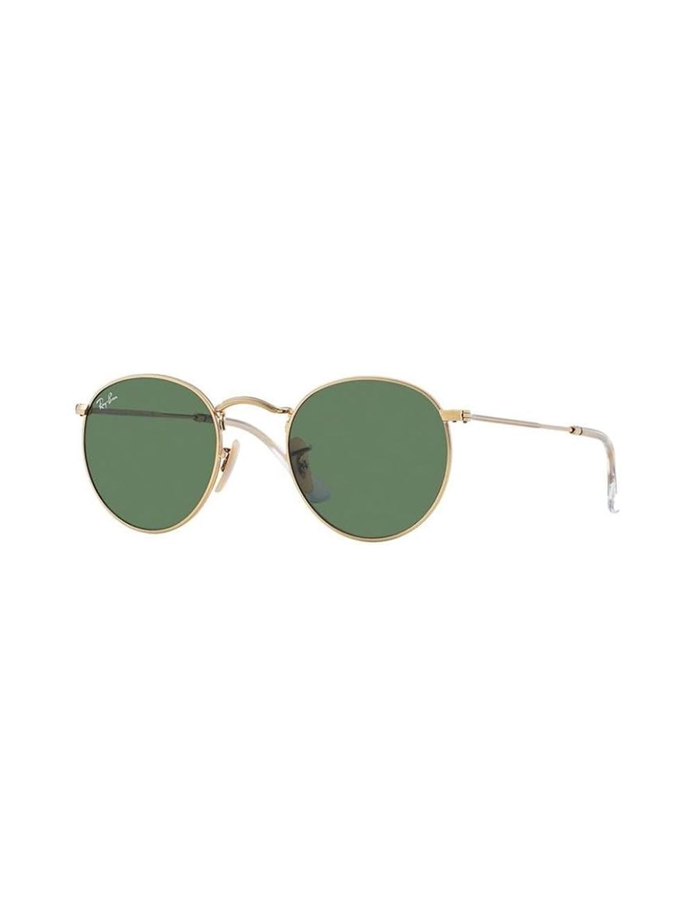 Ray Ban RB3447 001 Round Sunglasses Arista Gold Crystal Green Lens 50mm