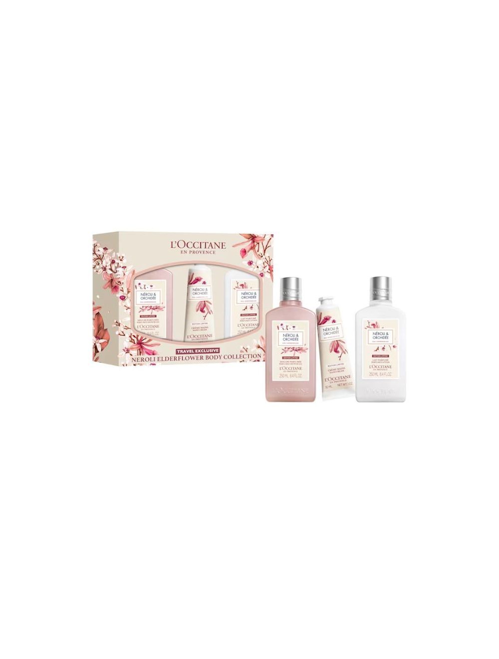 Neroli Elderflower Body Collection Travel Exclusive 250ml + 2x30ml